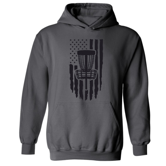 Disc Golf Hoodie PATRIOTIC AMERICAN Flag Discgolfing Sweatshirt - Picture 9 of 11